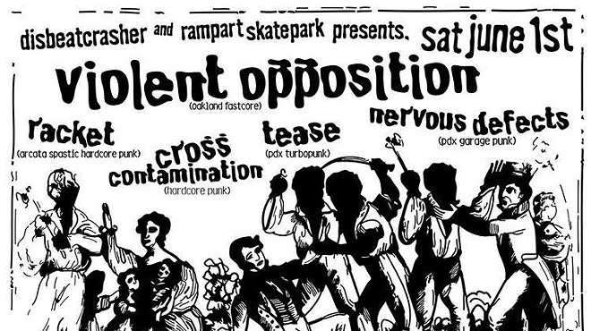Violent Opposition/Tease/Nervous Defects at Rampart Skatepark