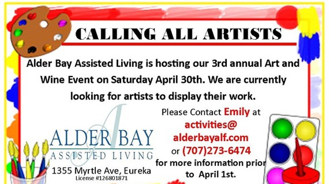 Calling All Artists for Art & Wine Event at Alder Bay Assisted Living