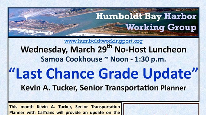 Humboldt Bay Harbor Working Group (HBHWG) No-Host Lunch