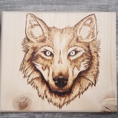 Wood Burning: Wolf