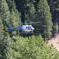 A CHP helicopter searches for Sophia.