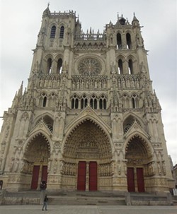 PHOTO BY BARRY EVANS - Amiens Cathedral - west facade - day