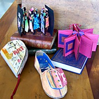 Art by NORBAG, the North Redwoods Book Arts Guild, will be on display at Eureka Books on Arts Alive!, Feb. 2.