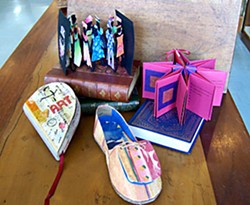 Art by NORBAG, the North Redwoods Book Arts Guild, will be on display at Eureka Books on Arts Alive!, Feb. 2.