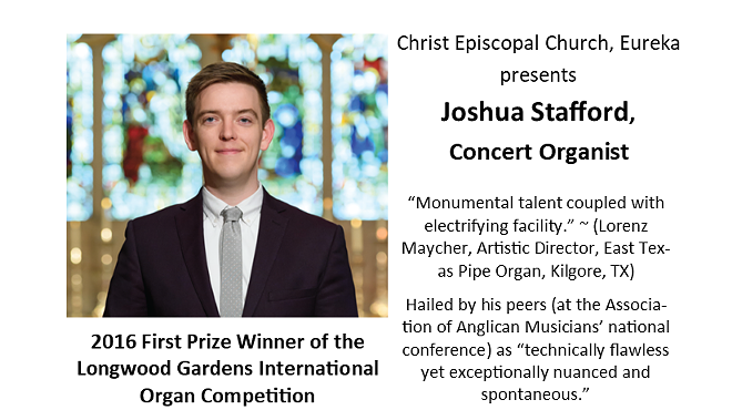 Award-winning concert organist to perform at Christ Church