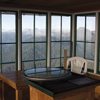 Bear Basin tower overlooks a sweeping landscape.
