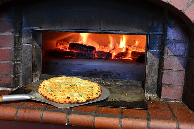 Wood-fired pizzas