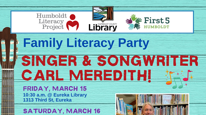 Family Literacy Party Featuring Singer and Songwriter Carl Meredith