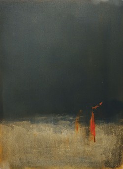 From the "horizon disturbed" series. Oil on paper.
