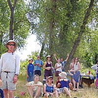 Generations of river-lovers on the banks of the placid Sacramento River.  Photo by Patrick Carr.