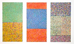 Joan Gold, 'Minerva Triptych, 2008,' acrylic and mixed media on paper, 3 x (80 in. x 40 in.)