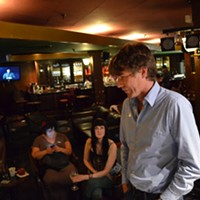 Kerrigan talks chances at his campaign party Tuesday night.