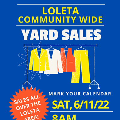 Loleta Community Yard Sales