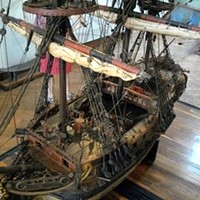 Model of the type of Spanish galleon used on the Manila-to-Acapulco trade route, in Museo Histórico de Acapulco.