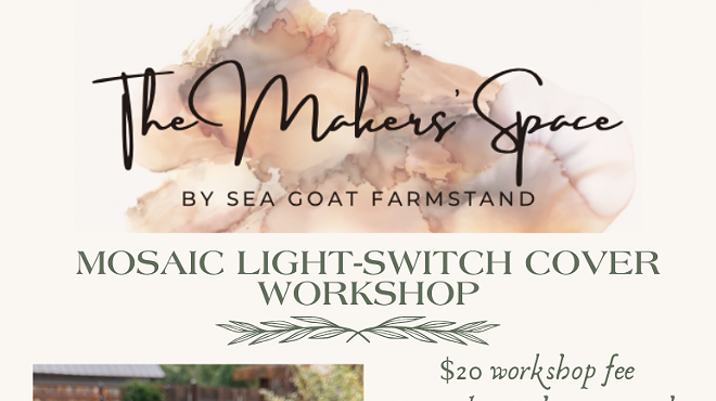 Mosaic light-switch cover workshop