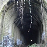 Northeast portal of tunnel today.