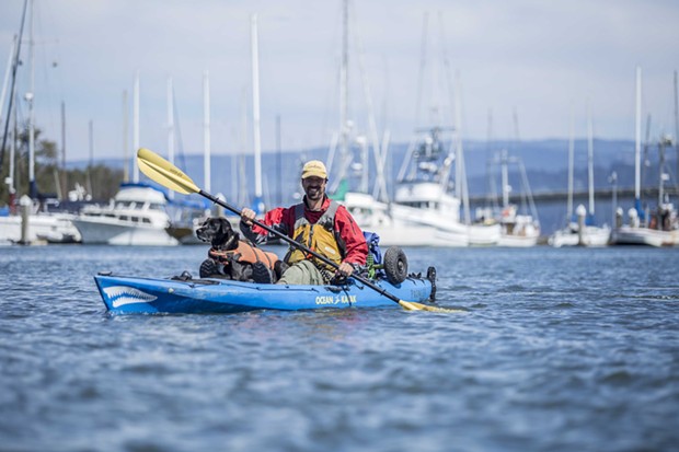 HSU Center Activities sponsored Paddlefest and provided paddleboards, kayaks, canoes and other watercraft for the public to enjoy in Humboldt Bay in Eureka, Sat. Sept. 13.