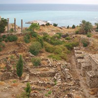 Phoenician port of Byblos, in present-day Lebanon. We may speak English the way we do because Semitic-speaking Phoenicians learned Proto-Indo-European, which they then passed on to their kids.