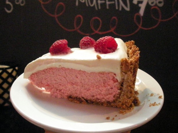 Raspberry cheesecake — share it. She'll make more. - JENNIFER FUMIKO CAHILL