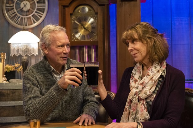 Gary Sommers and Susan Abbey as Robert and Cait.