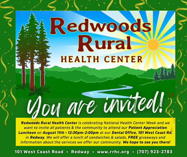 You are invited to RRHC Patient Appreciation Luncheon