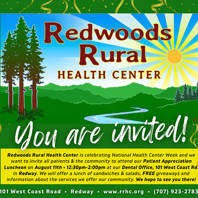 You are invited to RRHC Patient Appreciation Luncheon
