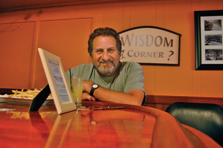 Roby Agnew welcomed us to Wisdom Corner - PHOTO BY ANDREW GOFF