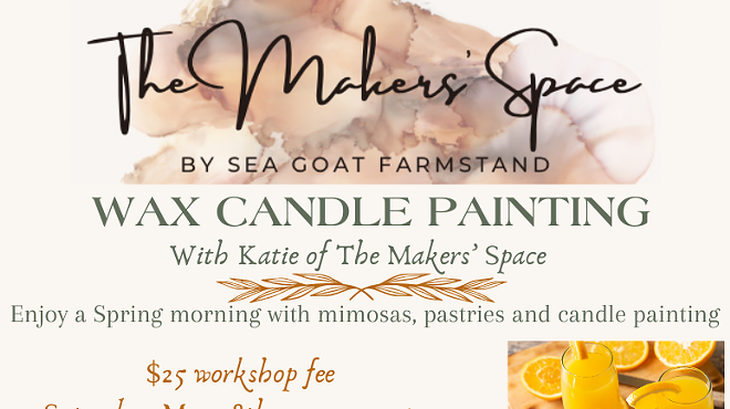 Spring Candle Painting and Light Brunch at The Makers' Space