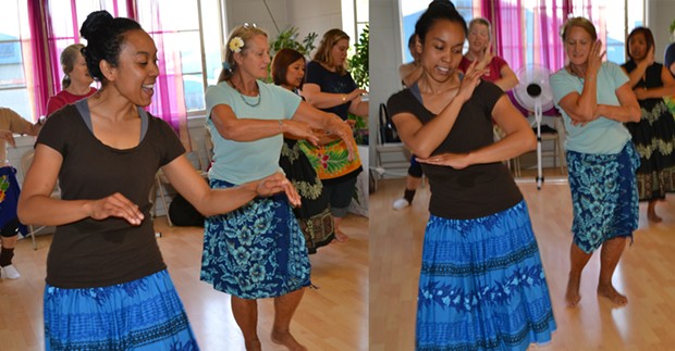 Tatiana's hula class - PHOTO BY STEPHANIE SILVIA