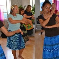 Tatiana's hula class