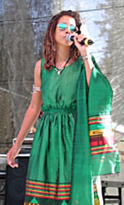 Tchiya Amet at Reggae on the River 2001. Photo by Bob Doran