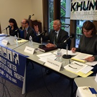 The gloves came off at the Humboldt Center for Constitutional Rights' district attorney debate Thursday night.