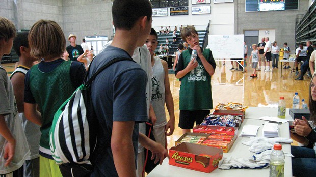 the popular concession stand at basketball camp. - PHOTO BY TAMMY RAE SCOTT.