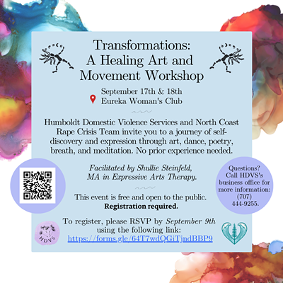 Transformations: A Healing Art and Movement Workshop