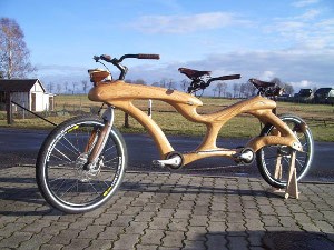 Try a wooden bike! - CREATIVE COMMONS