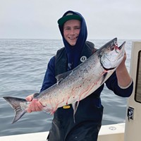Windy Conditions Slow Wide-Open Salmon Bite