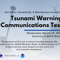Tsunami Warning Test Day Tomorrow