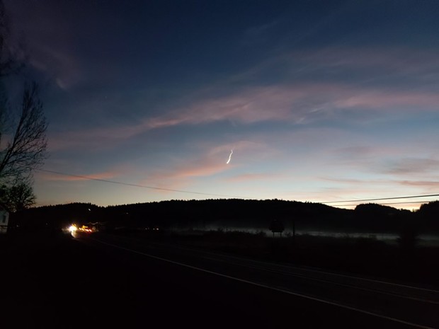 Residents across California watched what may have been a meteor streak across the sky on Wednesday night. - PHOTO BY STEVE HENCZ