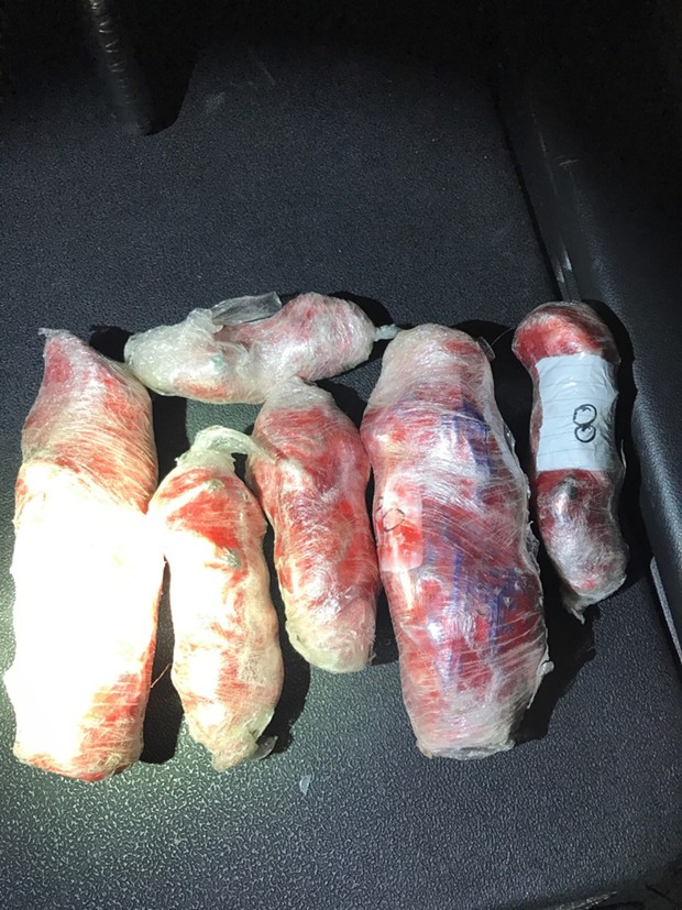 Four pounds of heroin found in the vehicle of Jessie Kate Hawk. - HUMBOLDT COUNTY DRUG TASK FORCE