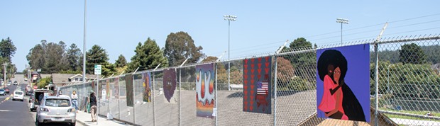 Art on the Fence Installation