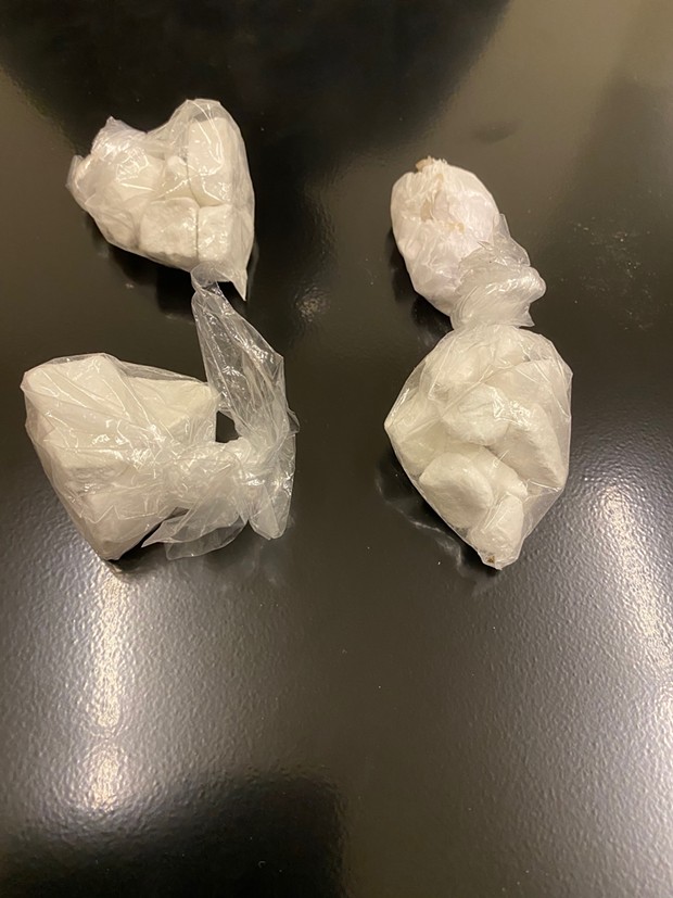 The 4 ounces of fentanyl HCFTF allegedly found in Reidel's vehicle. - HCDTF