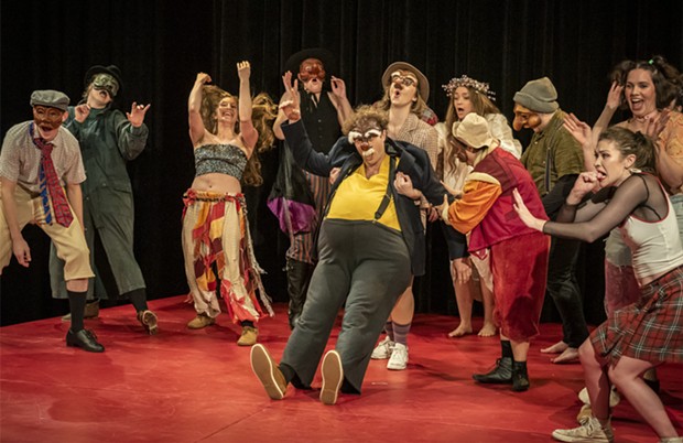 A performance by the first-year Dell'Arte Commedia students. - PHOTO BY MARK LARSON