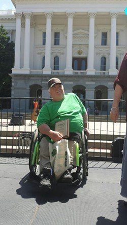 Charlie Bean on one of his many advocacy trips to Sacramento. - SUBMITTED
