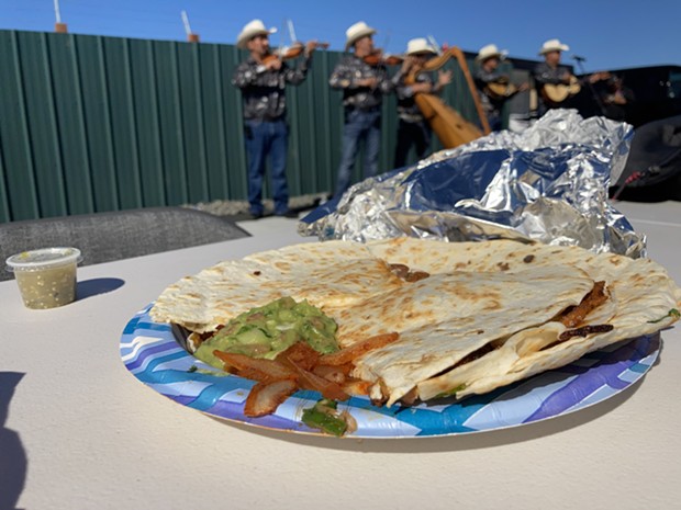 The sincronizada, the lighter cousin of the quesadilla. - PHOTO BY JENNIFER FUMIKO CAHILL