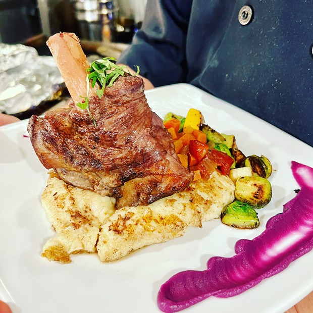 Lamb osso buco at Tavern 1888. - SUBMITTED