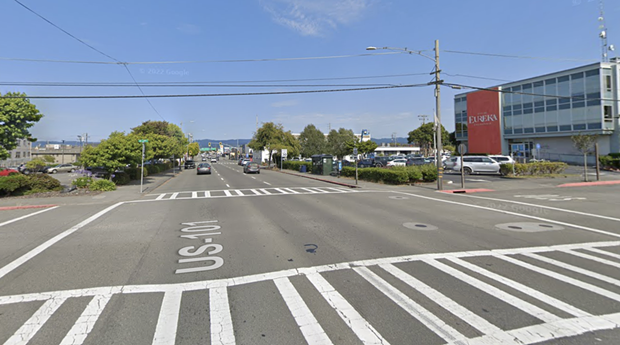 The intersection of Fifth and K streets in Eureka. - GOOGLE STREETVIEW