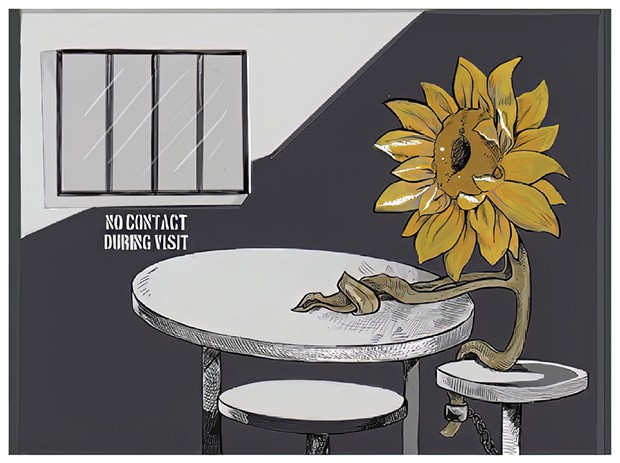 "Flower Inside," by Shelbie Loomis in collaboration with Tim Juranovich. - FIELD GUIDE TO A CRISIS