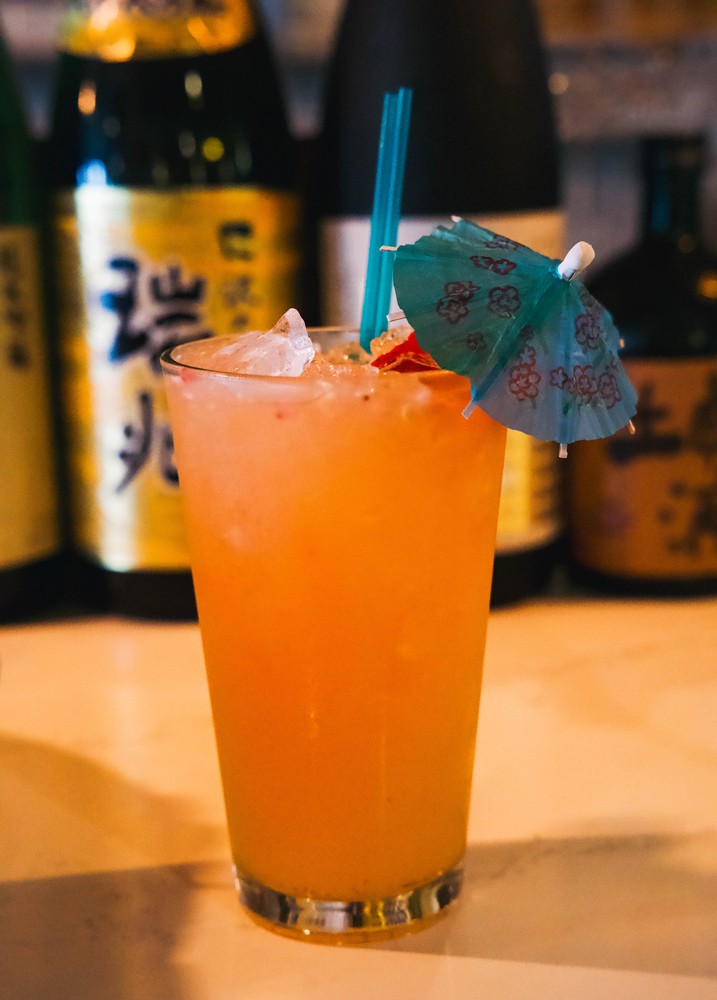 A strawberry jalape&ntilde;o shochu cocktail. - PHOTO BY AOIFE MALLONEY