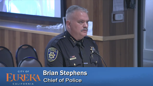 EPD Chief Brian Stephens addresses the city's Community Oversight on Police Practices Board. - SCREENSHOT