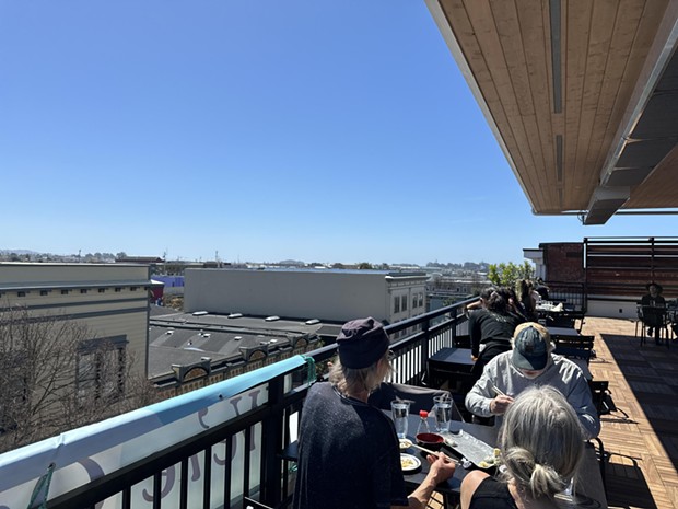 The view from the top at Rooftop Sushi. - PHOTO BY JENNIFER FUMIKO CAHILL